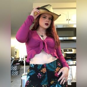 Floral/Magenta Coord Set